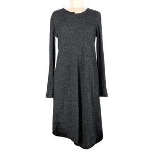 Wilt Charcoal Gray Thermal Long Sleeve Sweater Dress Size S